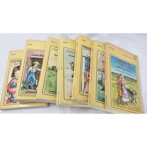 Vintage Lot (7) "Little House On The Prairie" Laura Ingalls Wilder Books (1971)